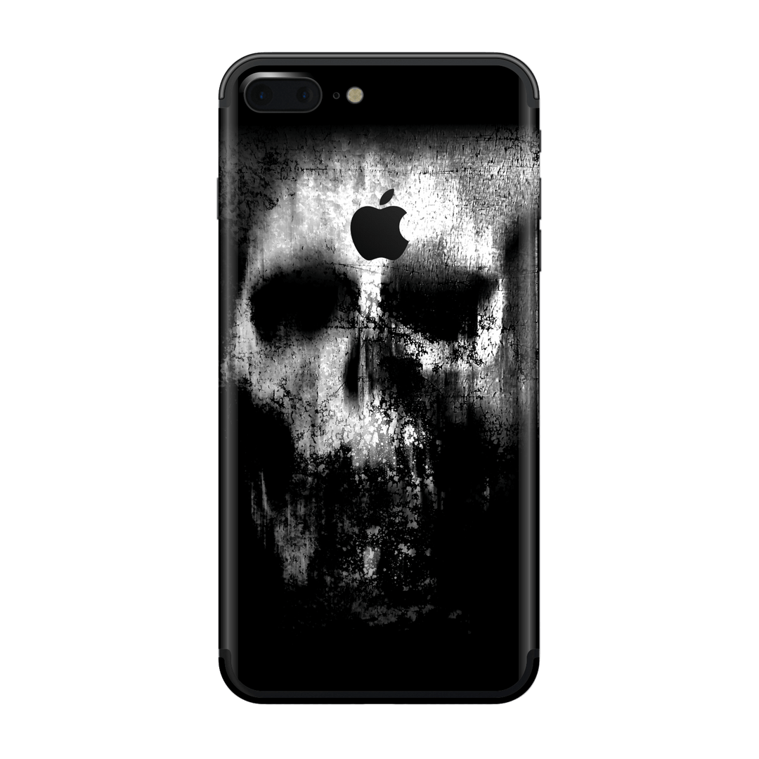 iPhone 7 PLUS Print Printed Custom SIGNATURE Horror Black & White SKULL Skin, Wrap, Decal, Protector, Cover by EasySkinz | EasySkinz.com