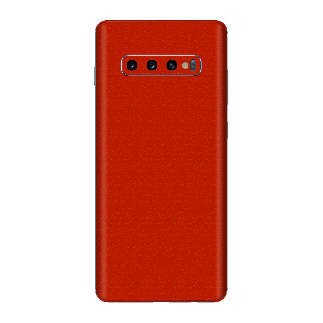 Samsung Galaxy S10 Luxuria Red Cherry Juice Matt 3D Textured Skin Wrap Sticker Decal Cover Protector by EasySkinz | EasySkinz.com