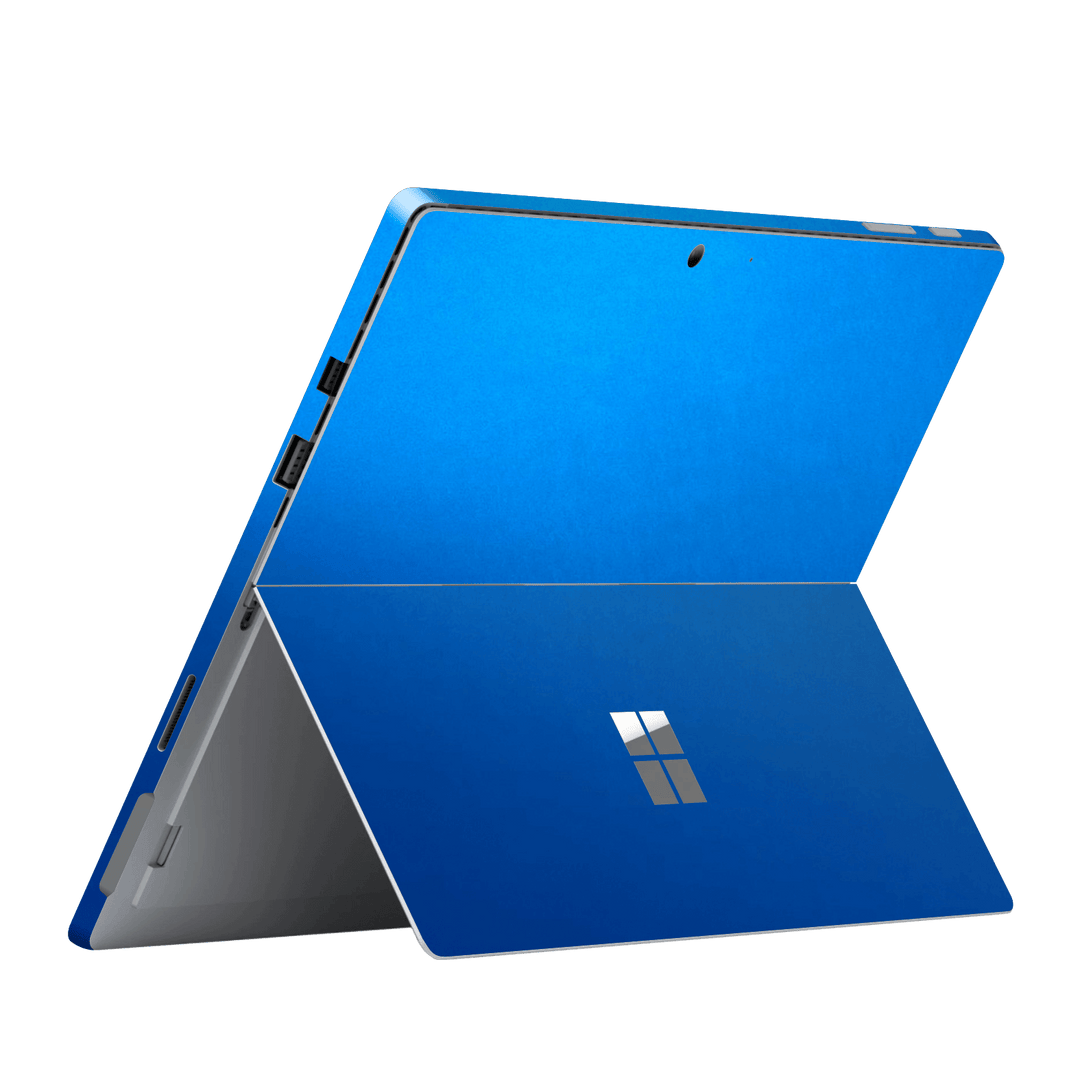 Microsoft Surface Pro (2017) Satin Blue Metallic Matt Matte Skin Wrap Sticker Decal Cover Protector by EasySkinz