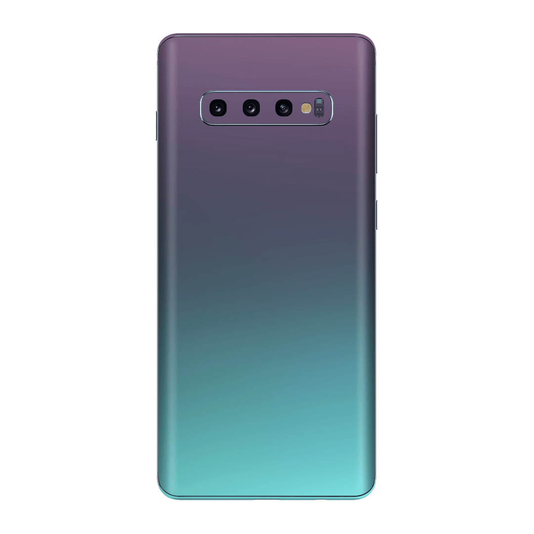 Samsung Galaxy S10 Chameleon Turquoise Lavender Skin Wrap Decal by EasySkinz