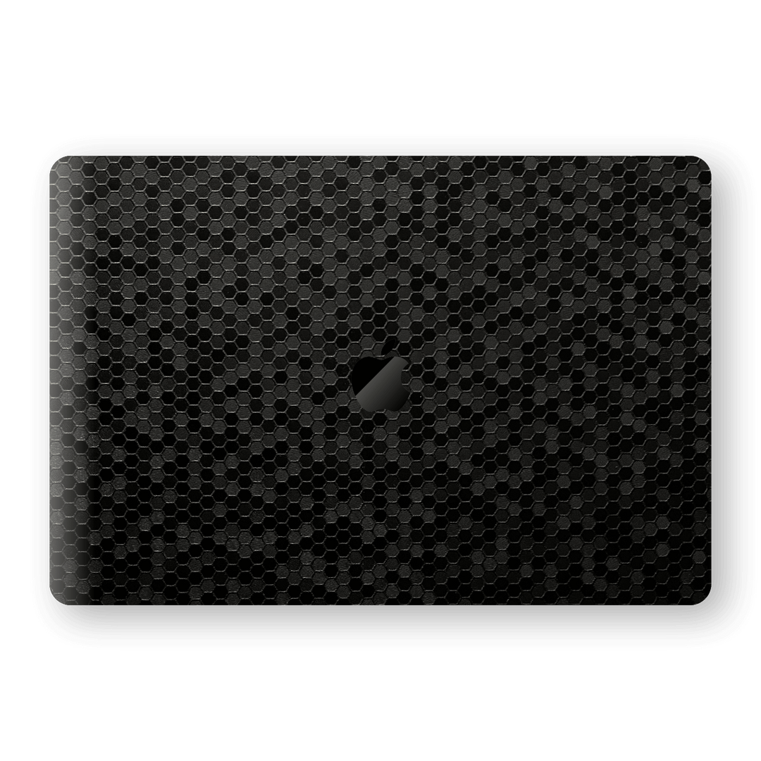 MacBook Pro 15" Touch Bar BLACK Honeycomb 3D Textured Skin Wrap Sticker Decal Cover Protector by EasySkinz