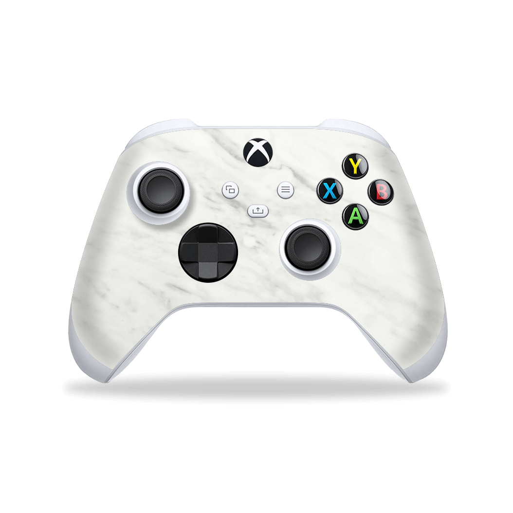XBOX Series X CONTROLLER Skin - Luxuria White MARBLE Skin Wrap Decal Cover Protector by EasySkinz | EasySkinz.com