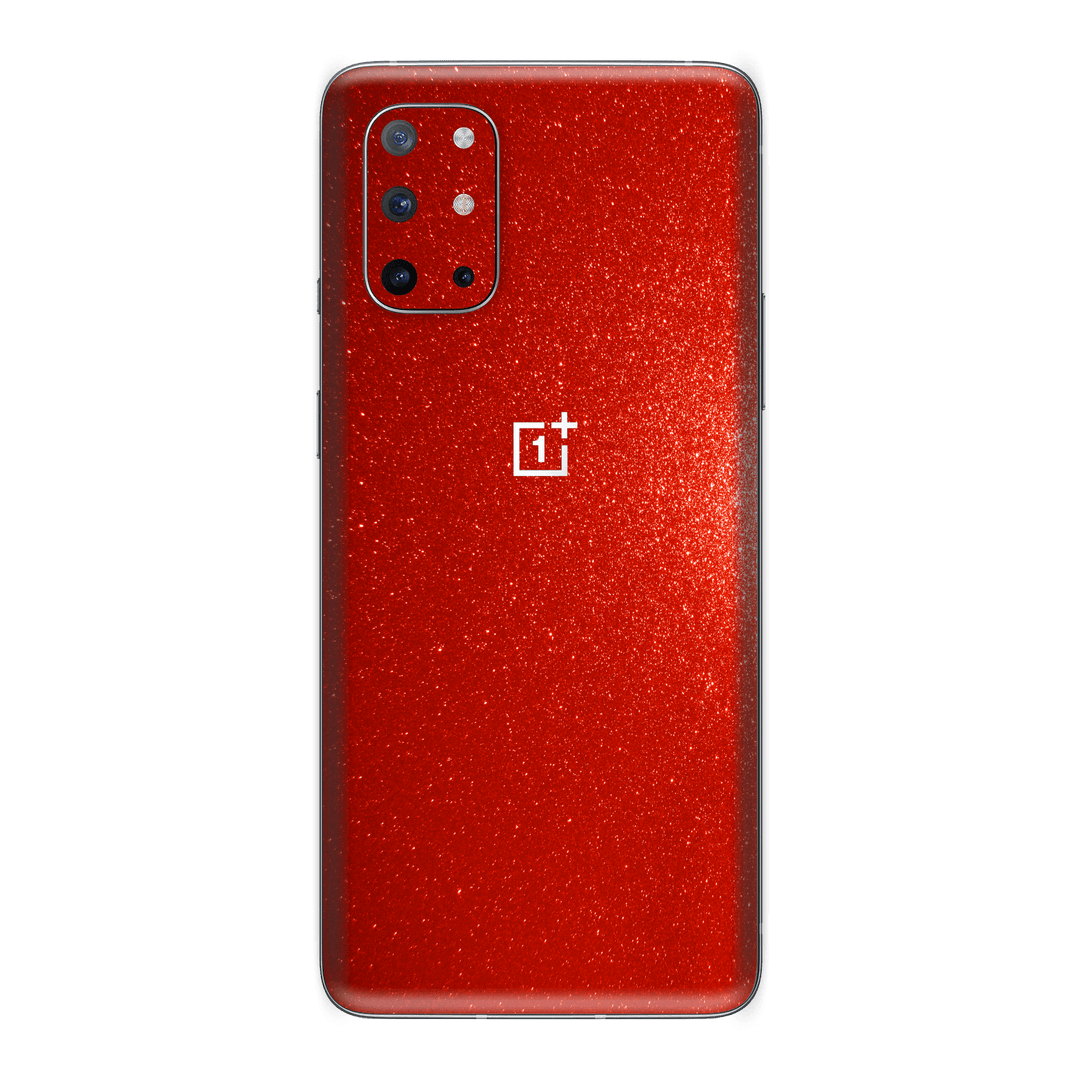 OnePlus 8T Diamond Red Shimmering, Sparkling, Glitter Skin, Wrap, Decal, Protector, Cover by EasySkinz | EasySkinz.com